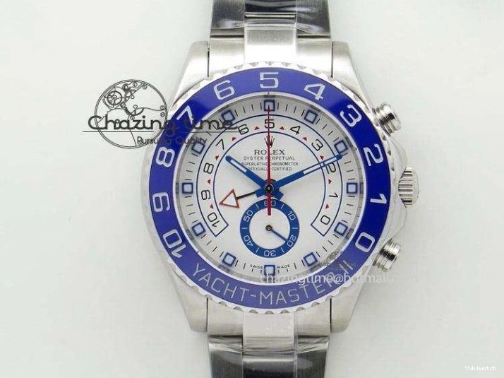 SS Dial A7750 on SS 116680 Bracelet YachtMaster II White 0423